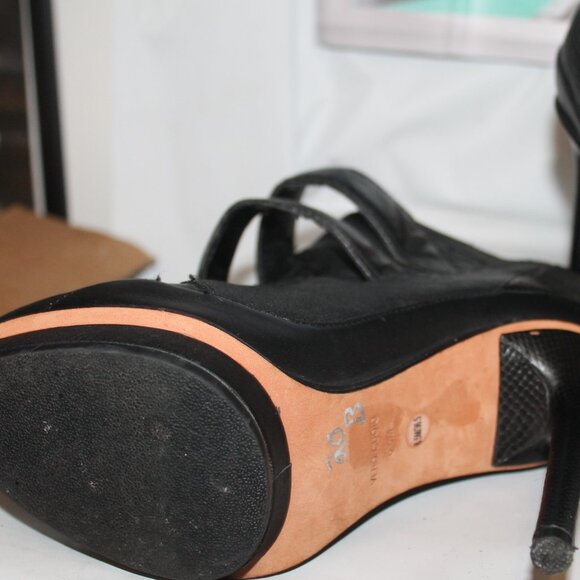 $285 BCBG MAXAZRIA MA NIGHT Leather Platform Sky High Heels Booties Boots - Picture 8 of 8